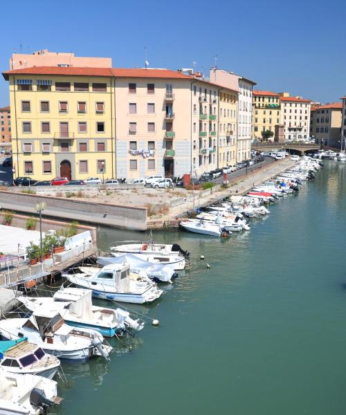 Uma bela vista de Livorno