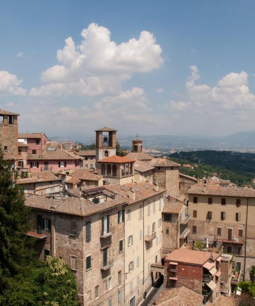Krásný pohled na město Perugia (spojení přes Mezinárodní letiště Perugia San Francesco d'Assisi – Umbria)