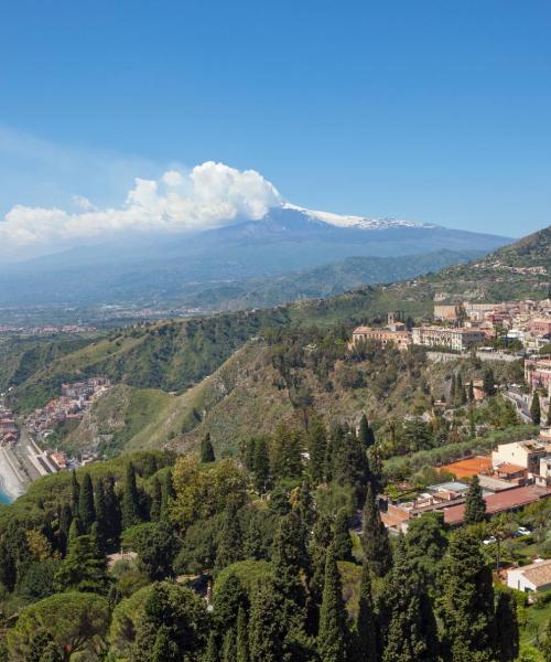 A beautiful view of Taormina.