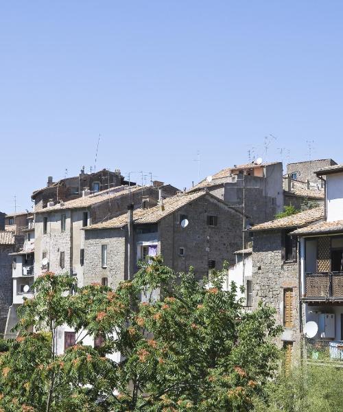 Ein schöner Blick auf Viterbo