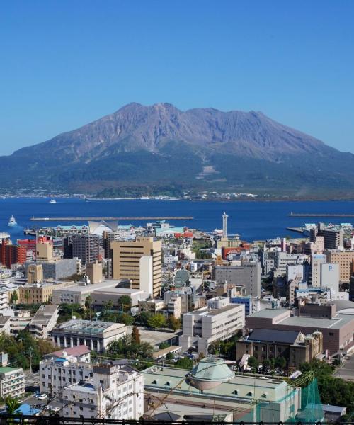 A beautiful view of Kagoshima serviced by Kagoshima Airport.