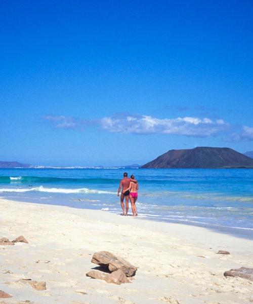 A beautiful view of Corralejo.