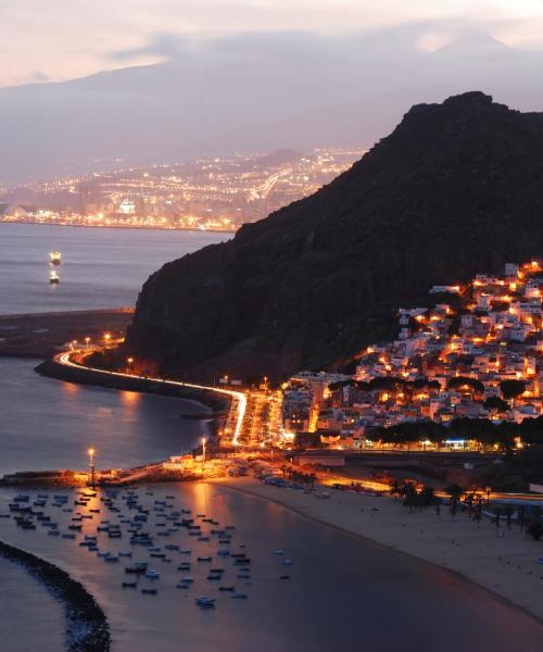 A beautiful view of Santa Cruz de Tenerife serviced by Tenerife Sur Airport