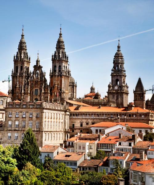 Een mooi uitzicht op Santiago de Compostela