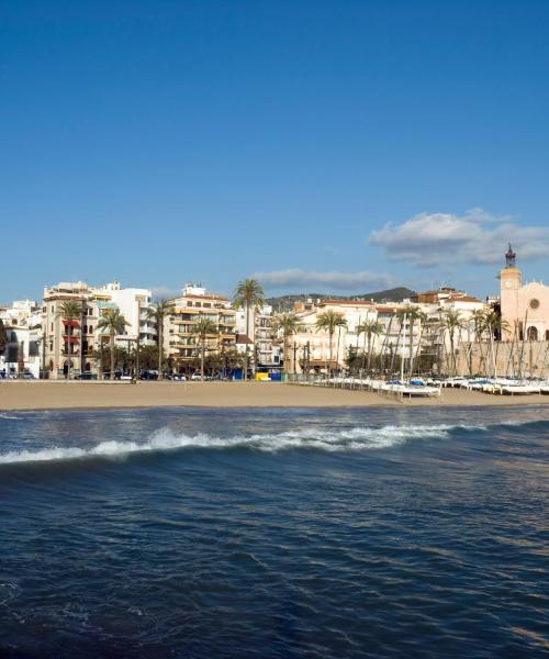 A beautiful view of Sitges.