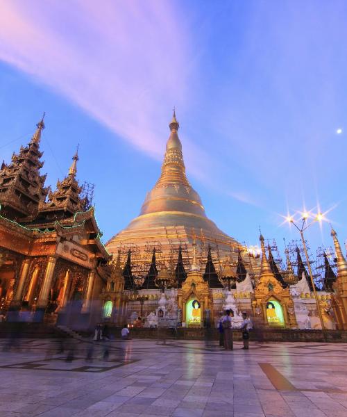 A beautiful view of Yangon – city popular among our users.