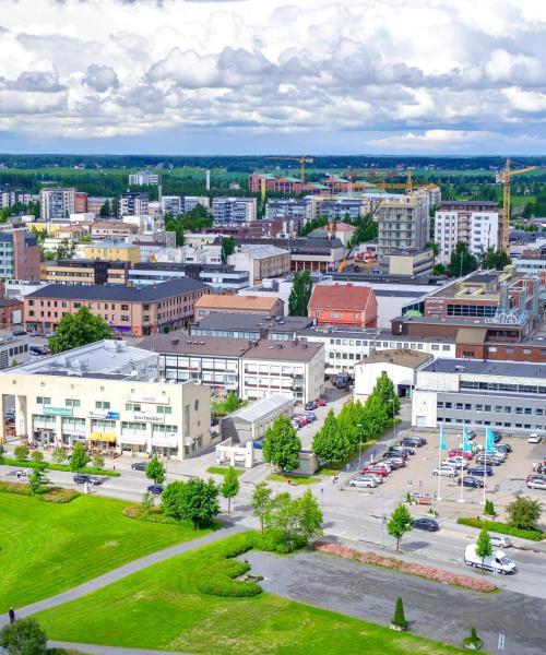 Krásny pohľad na mesto Seinäjoki