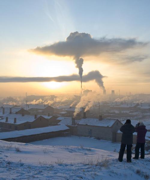 A beautiful view of Manzhouli.