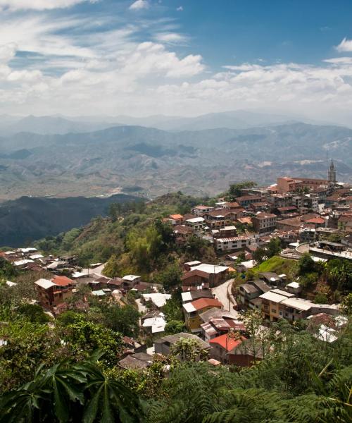 Csodás kilátás Santo Domingo de los Colorados városára