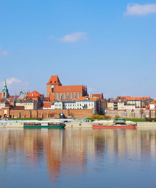 Krásný pohled na město Toruň