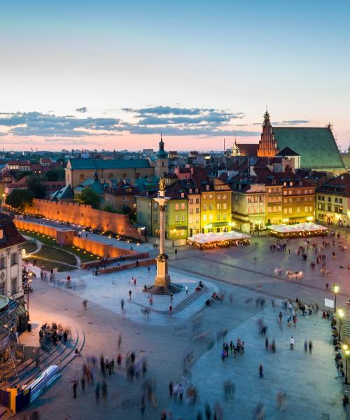 A beautiful view of Warsaw serviced by Warsaw Frederic Chopin Airport