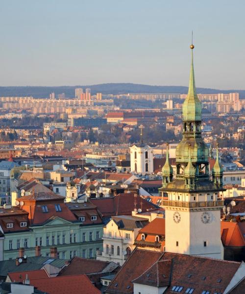 A beautiful view of Brno serviced by Brno-Turany Airport