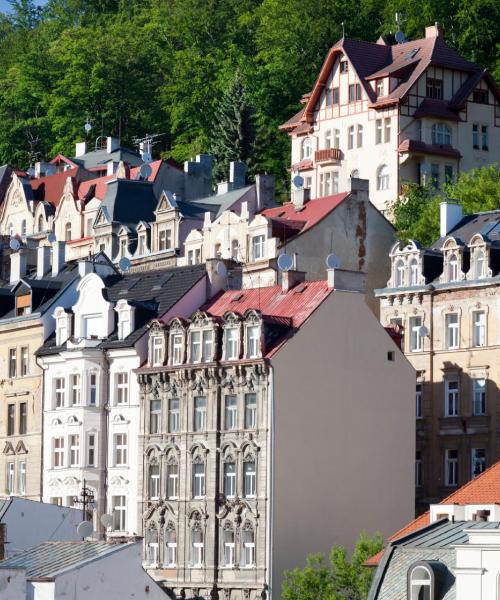 Krásny pohľad na mesto Karlove Vary