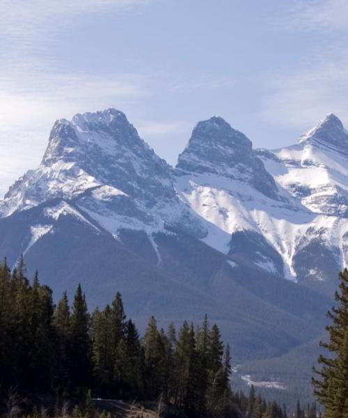 Uma bela vista de Canmore