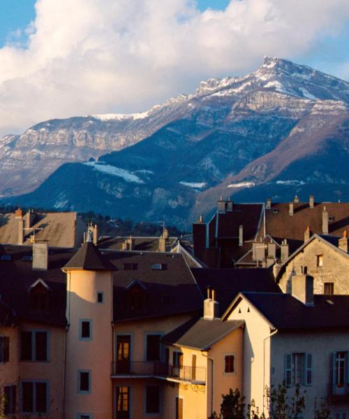 A beautiful view of Chambéry serviced by Chambéry-Savoie Airport