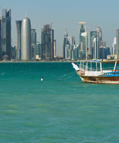 Ein schöner Blick auf Doha