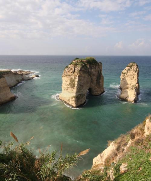 A beautiful view of Beirut serviced by Beirut Rafic Hariri International Airport.