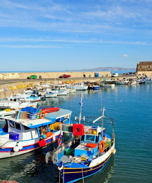 A beautiful view of Heraklio serviced by Heraklion International Airport