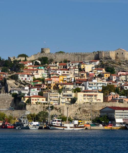 Kavala şehrinden güzel bir manzara