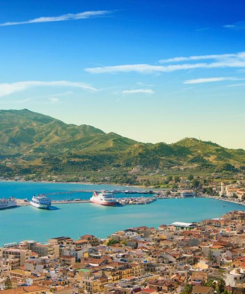 A beautiful view of Zakynthos Town.