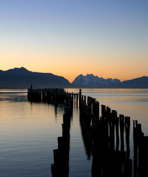 Una hermosa vista de Puerto Natales