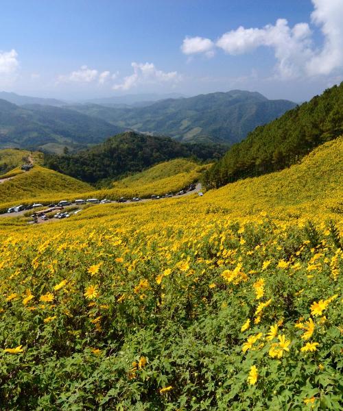 Krásný pohled na město Mae Hong Son