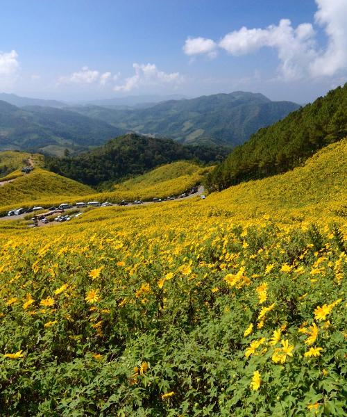 Een mooi uitzicht op Mae Hong Son