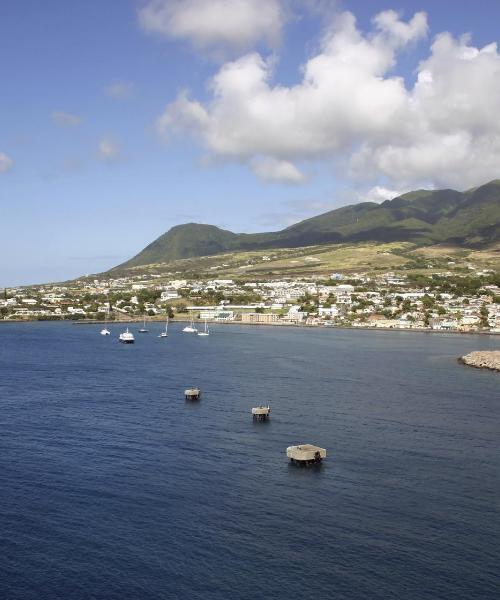 A beautiful view of Basseterre.