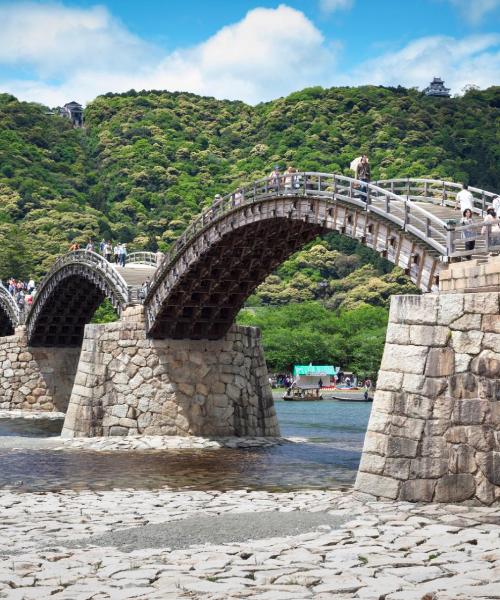 A beautiful view of Iwakuni serviced by Iwakuni Kintaikyo Airport