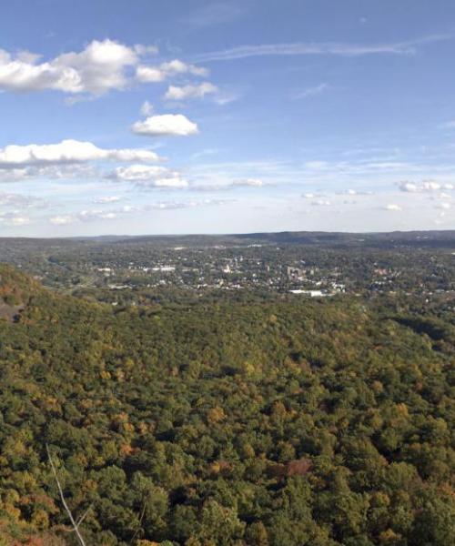 Una bonita panorámica de Meriden