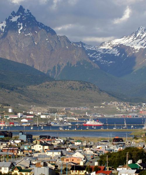 A beautiful view of Ushuaia.