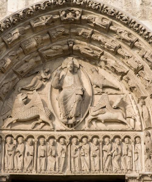 Een mooi uitzicht op Chartres