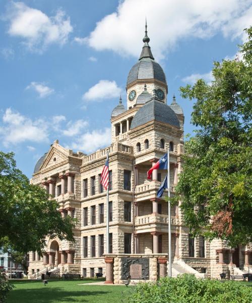 Una bonita panorámica de Denton