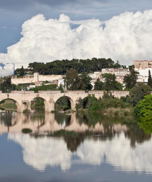 Linna Badajoz kaunis vaade