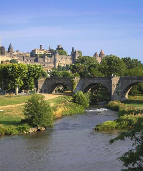 Pemandangan indah Carcassonne