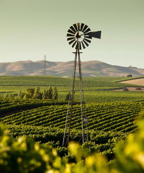 Krásný pohled na město Santa Rosa (spojení přes Charles M. Schulz Sonoma County Airport)