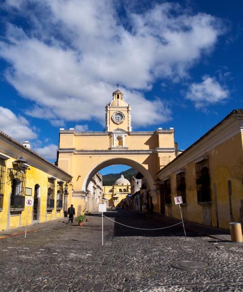 Pemandangan indah Antigua Guatemala