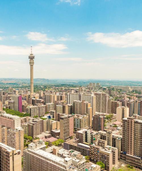 A beautiful view of Johannesburg serviced by O.R. Tambo International Airport.