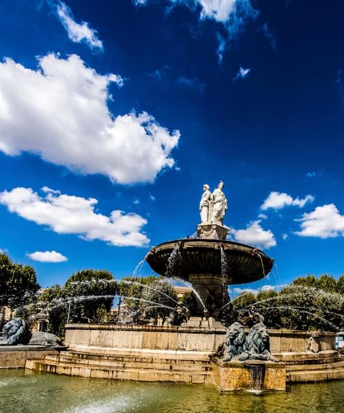 Uma bela vista de Aix-en-Provence