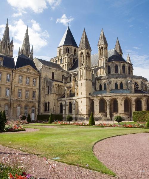 A beautiful view of Caen serviced by Carpiquet Airport