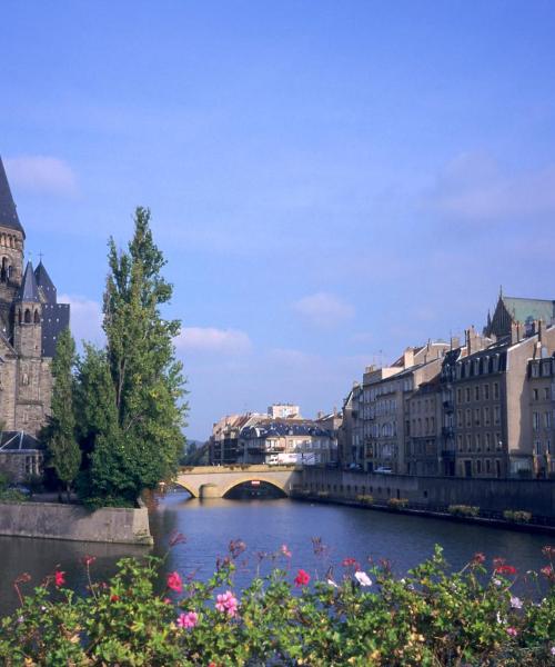 Piękny widok na miasto Metz