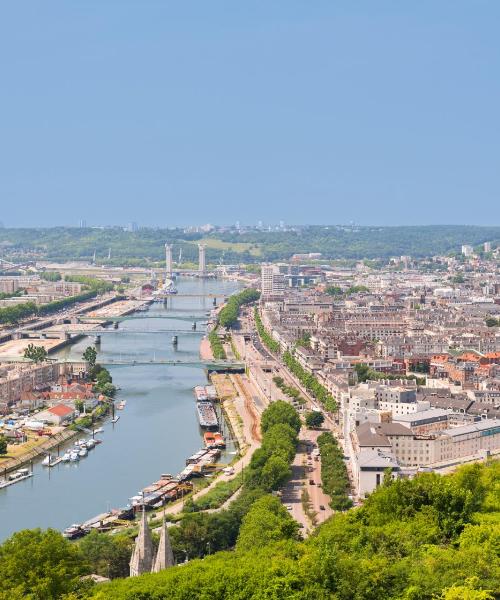 Una hermosa vista de Rouen