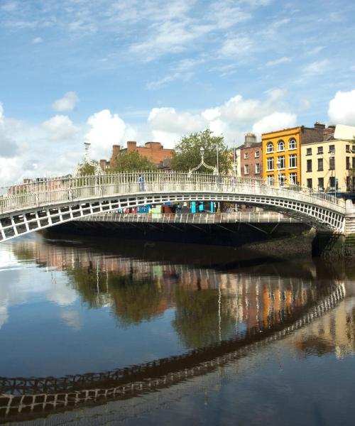 Piękny widok na miasto Dublin