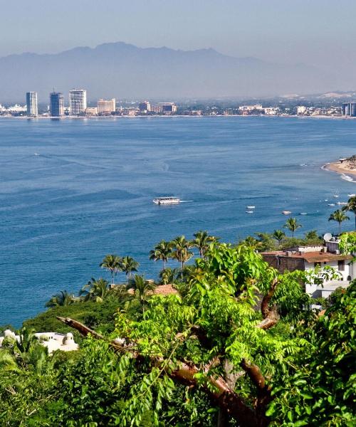 A beautiful view of Puerto Vallarta serviced by Lic. Gustavo Diaz Ordaz Airport.