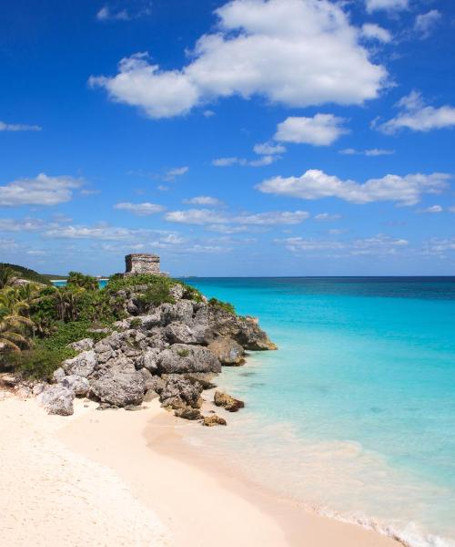 A beautiful view of Tulum.