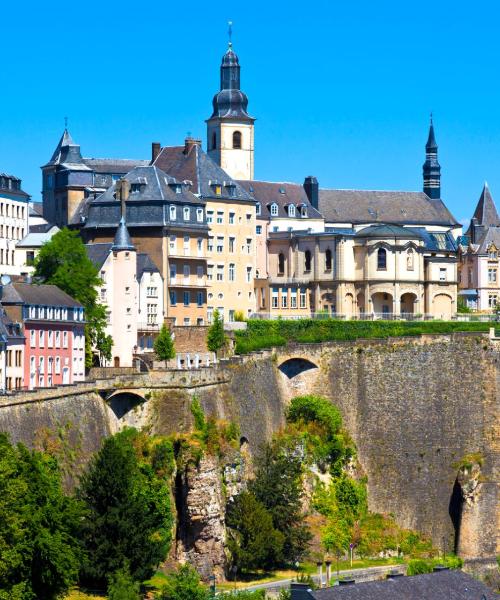 Krásný pohled na město Lucemburk
