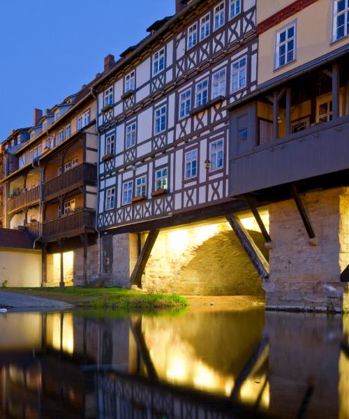 Una bonita panorámica de Erfurt