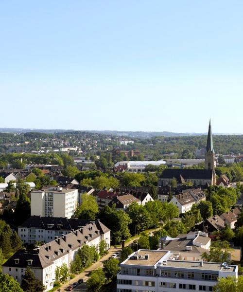 Piękny widok na miasto Essen