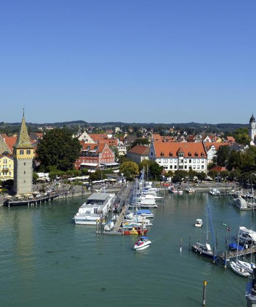 Krásny pohľad na mesto Lindau