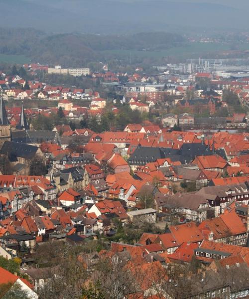 Piękny widok na miasto Wernigerode